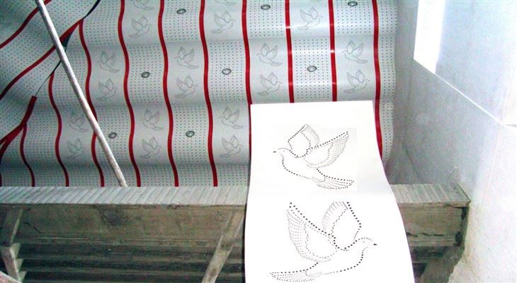 Uzorak Umjetnički zidni dekor Obložne ploče Perforirana aluminijska stropna ploča