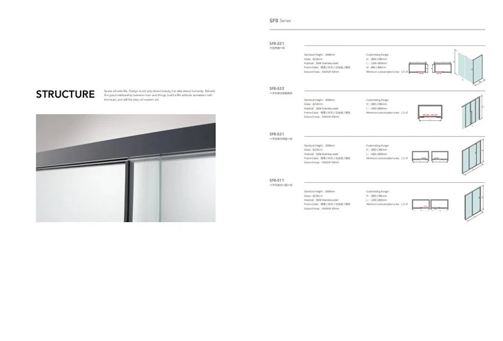 Rectangular Handle Shower Room