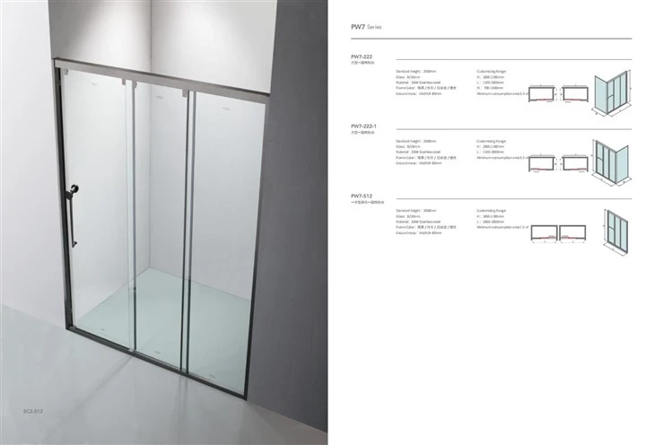 Round Short Vertical Handle Shower Room