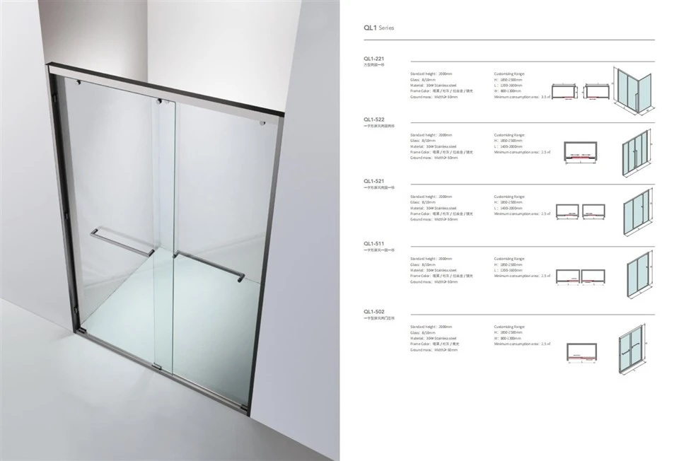 Sliding Glass Door Shower Room